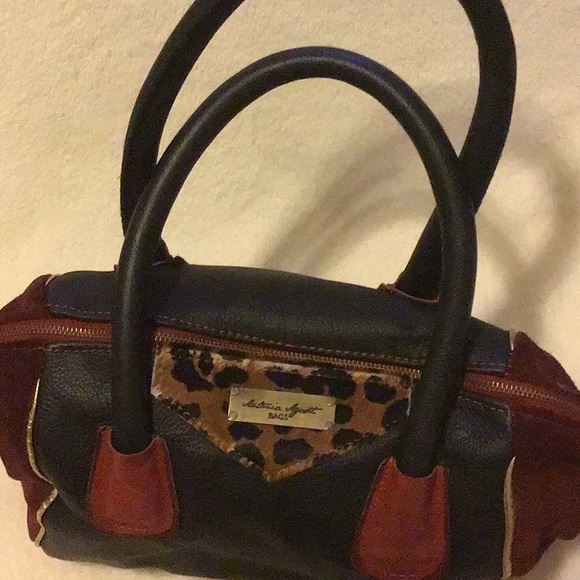 Argentina satchel Genuine Leather and suede. - Picture 3 of 5
